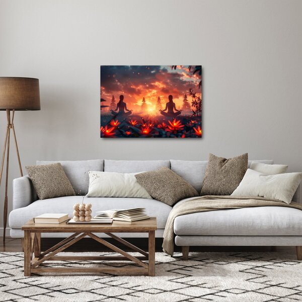 Obraz - Jóga v přírodě (70x50 cm)