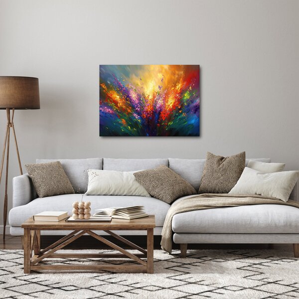 Obraz - Abstrakce květin (70x50 cm)