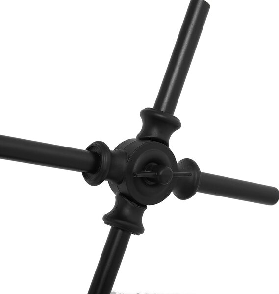 Stolní lampa HORTON Nastavitelná Kov Černá