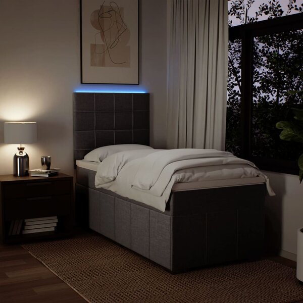 Box spring postel s matrací taupe 100 x 200 cm textil 3293883