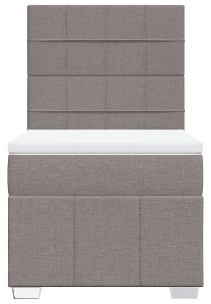 Box spring postel s matrací taupe 100 x 200 cm textil 3293883