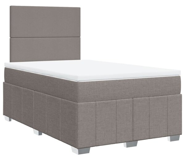 Box spring postel s matrací taupe 120x190 cm textil 3293904
