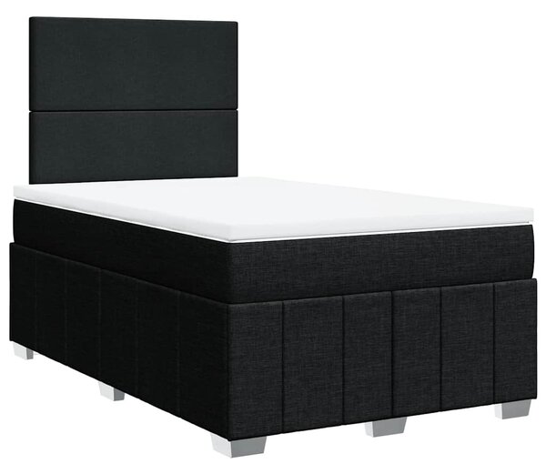 Box spring postel s matrací černá 120x190 cm textil 3293902