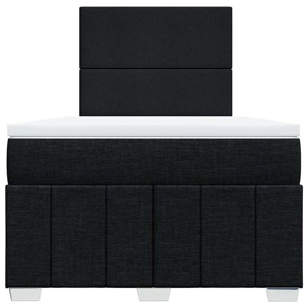 Box spring postel s matrací černá 120x190 cm textil 3293902