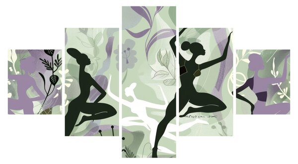 Obraz - Ilustrace tanečnic (125x70 cm)