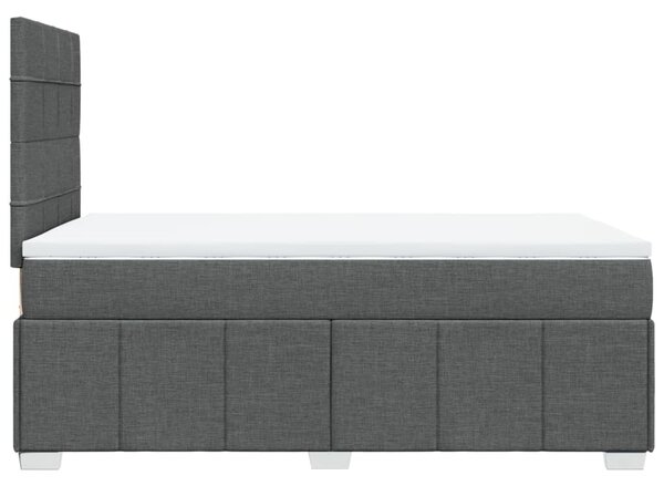 Box spring postel s matrací tmavě šedá 120x190 cm textil 3293908