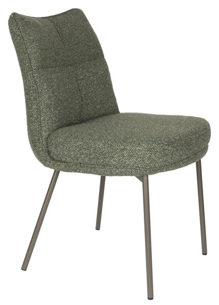 -25 % Dny MOMENTI– Housecraft Living Zelená čalouněná jídelní židle Jacques