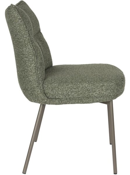 -25 % Dny MOMENTI– Housecraft Living Zelená čalouněná jídelní židle Jacques
