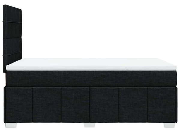 Box spring postel s matrací černá 120x190 cm textil 3293909