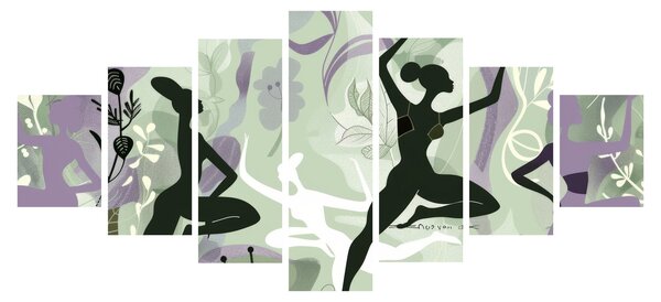 Obraz - Ilustrace tanečnic (210x100 cm)