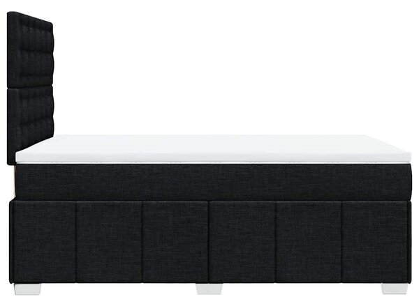 Box spring postel s matrací černá 120x190 cm textil 3293923