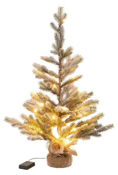 J-line Umělý vánoční strom Snowy 81 cm s LED osvětlením
