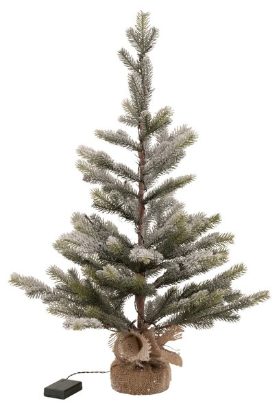 J-line Umělý vánoční strom Snowy 81 cm s LED osvětlením