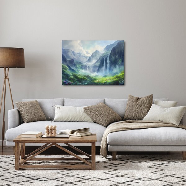 Obraz - Údolí vodopádů (70x50 cm)