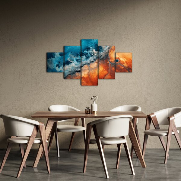 Obraz - Voda a oheň (125x70 cm)