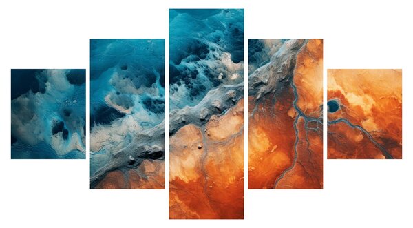 Obraz - Voda a oheň (125x70 cm)