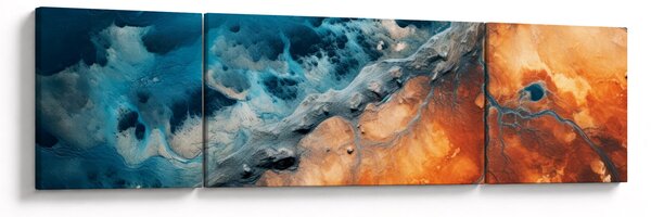 Obraz - Voda a oheň (170x50 cm)