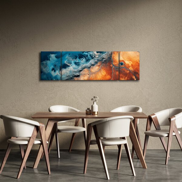 Obraz - Voda a oheň (170x50 cm)