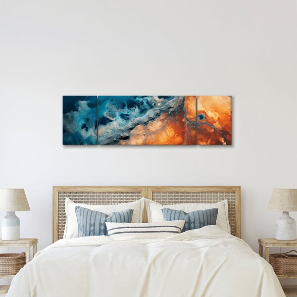 Obraz - Voda a oheň (170x50 cm)