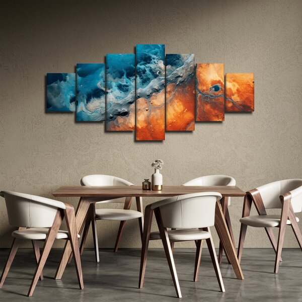 Obraz - Voda a oheň (210x100 cm)