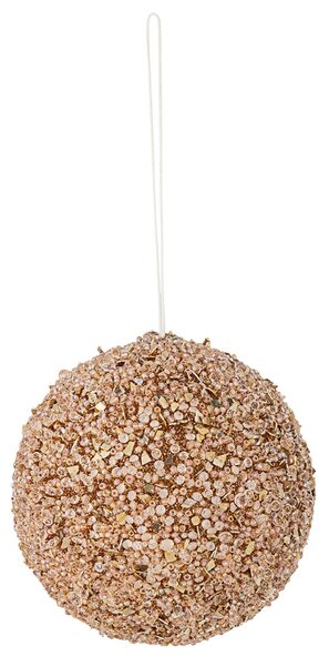 Bloomingville Zlatá plastová vánoční ozdoba Nicolet 9 cm
