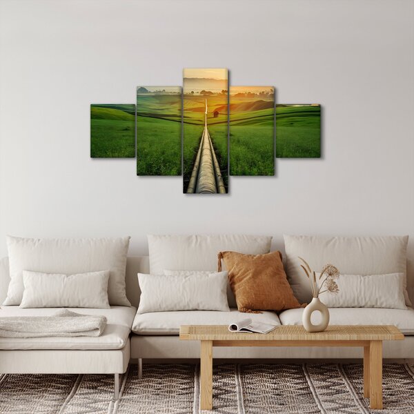 Obraz - Východ slunce nad údolím (125x70 cm)