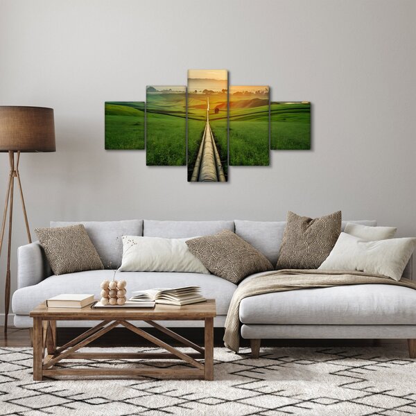 Obraz - Východ slunce nad údolím (125x70 cm)