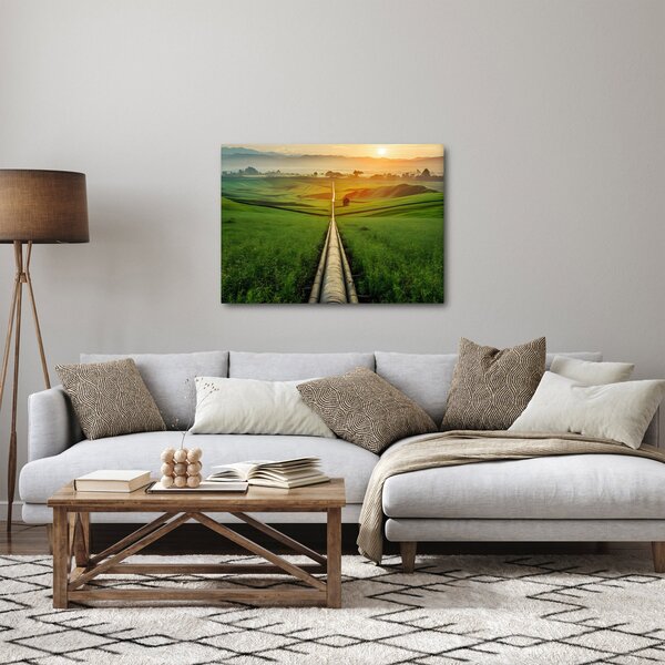 Obraz - Východ slunce nad údolím (70x50 cm)