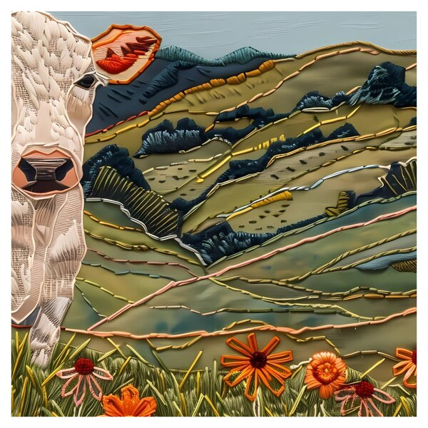 Obraz - Imitace pleteného motivu (30x30 cm)