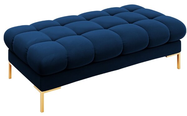 Modrá sametová lavice Micadoni Mamaia 133 cm
