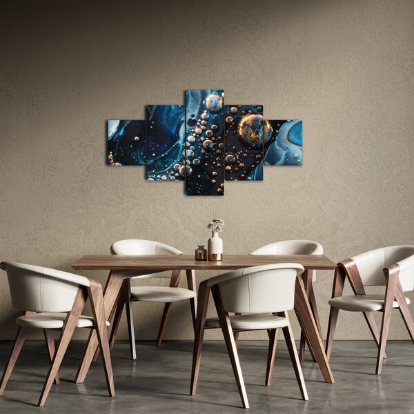 Obraz - Inkoustové kapky (125x70 cm)