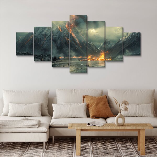 Obraz - Erupce sopky (210x100 cm)
