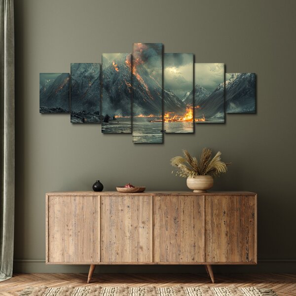 Obraz - Erupce sopky (210x100 cm)