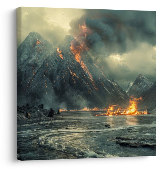 Obraz - Erupce sopky (30x30 cm)
