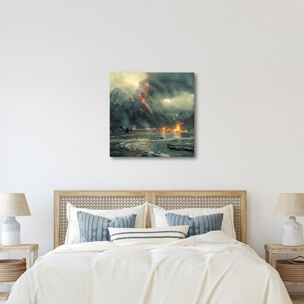 Obraz - Erupce sopky (30x30 cm)