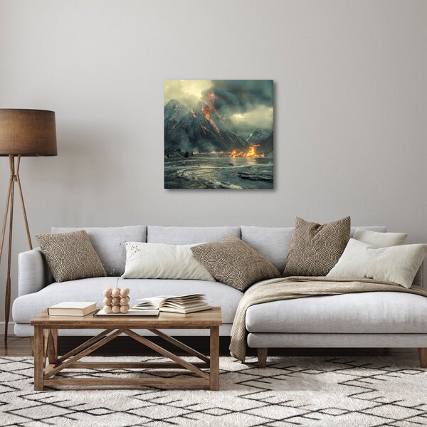 Obraz - Erupce sopky (30x30 cm)