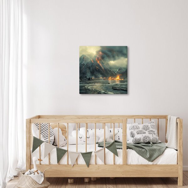 Obraz - Erupce sopky (30x30 cm)