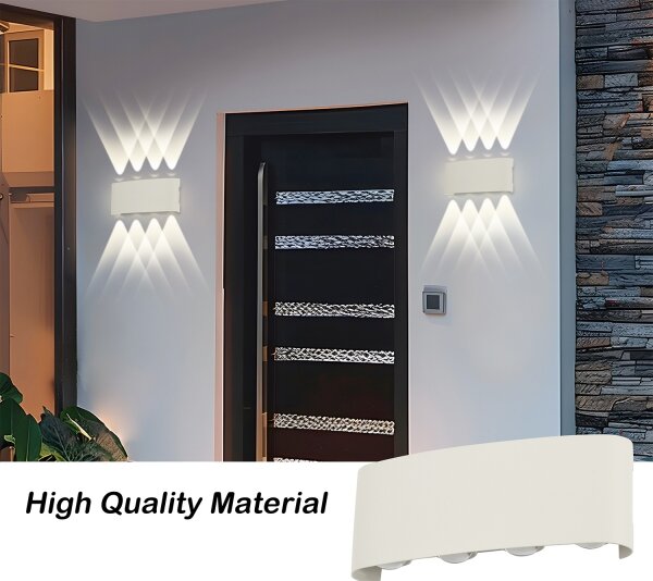 Brilagi - LED Venkovní nástěnné svítidlo FLAREBOX LED/8W/230V bílá IP65