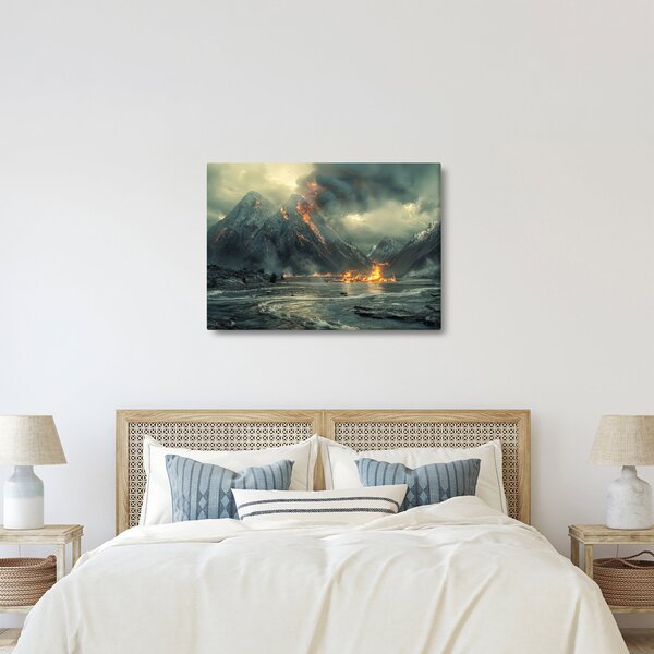Obraz - Erupce sopky (70x50 cm)