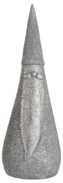 Vánoční dekorace SILVER SANTA 23 cm, stříbrná