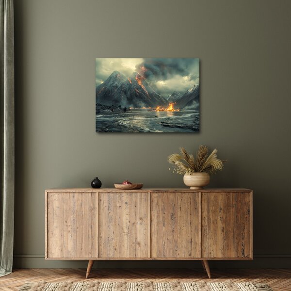 Obraz - Erupce sopky (70x50 cm)