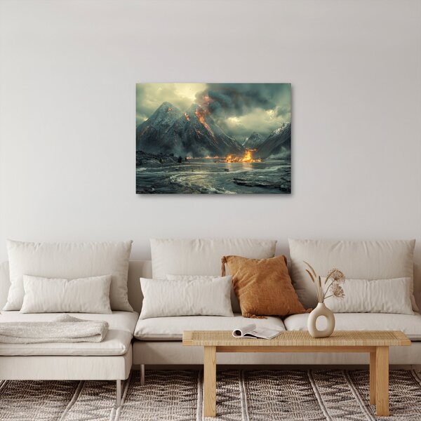 Obraz - Erupce sopky (70x50 cm)