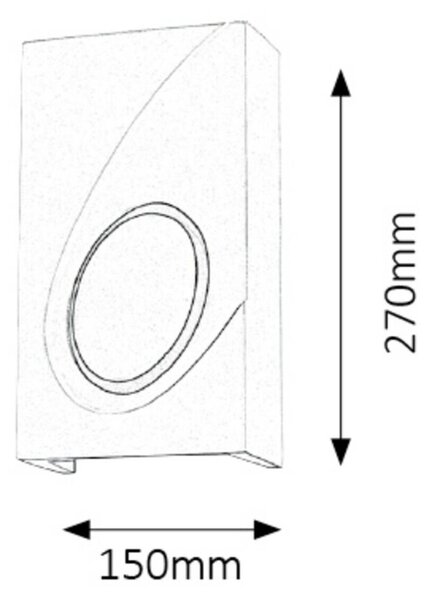 Rabalux nástěnné svítidlo Gia E14 1x MAX 40W bílá 2519