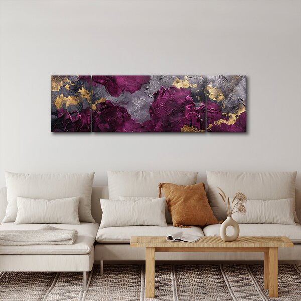 Obraz - Texturovaní abstrakce (170x50 cm)