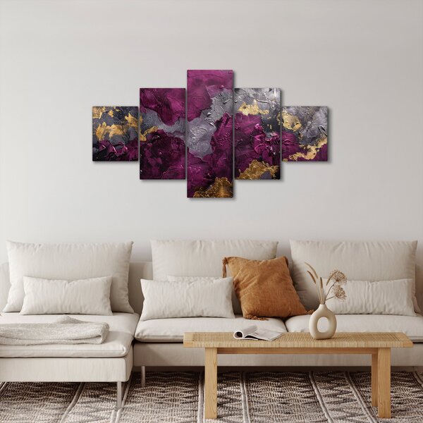 Obraz - Texturovaní abstrakce (125x70 cm)
