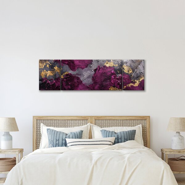 Obraz - Texturovaní abstrakce (170x50 cm)