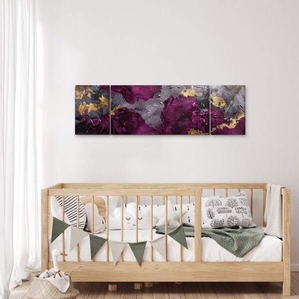 Obraz - Texturovaní abstrakce (170x50 cm)
