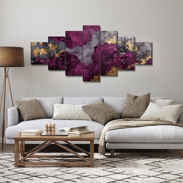 Obraz - Texturovaní abstrakce (210x100 cm)