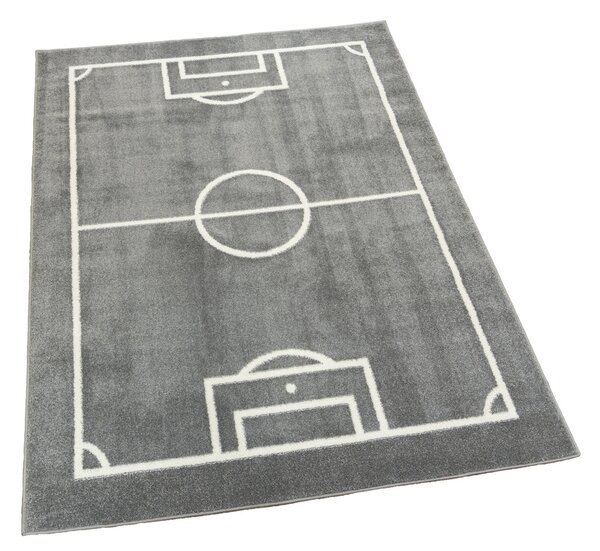 Makro Abra Dětský kusový koberec Lima 6333B Fotbalové hřiště šedý Rozměr: 120x170 cm
