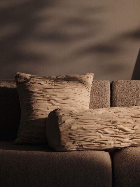 Ferm Living Polštář Falda Smocked, undyed